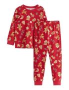 Pyjama Ginger Bread Pyjamas Sett Red Lindex