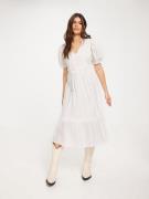 Vero Moda - Midikjoler - Snow White - Vmmoni Anglaise 2/4 Calf Dress S...