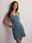 Only - Korte kjoler - Light Blue Denim - Onlkirsi Corset Dnm Dress Dot...