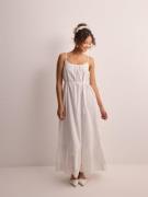 Only - Midikjoler - Bright White - Onllou Life Emb Strap Ankel Dress P...