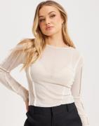 Nelly - Beige - Sheer Detailed Top