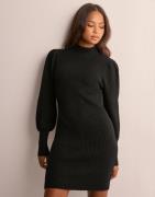 Only - Svart - Onlkatia L/S Dress Knt Noos