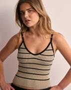 JJXX - Beige - Jxesther Tight Short Stripe Top Kni