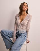 Nelly - Hvit - Gorgeous Lace Blouse Top