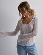 Only - Hvit - Onlmedelina L/S Flared Top Jrs