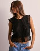 Pieces - Svart - Pckarisma Sl Top