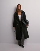 Vero Moda - Svart - Vmchloe Long Trenchcoat Ga Noos