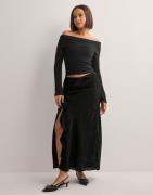 Neo Noir - Svart - Vinza Burnout Skirt