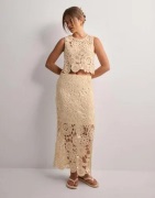 Vero Moda - Beige - Vmlili H/W Calf Crochet Skirt Wvn P