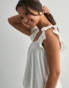 Pieces - Hvit - Pcpia Sl Top Wvn Noos