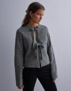 OBJECT - Grå - Objparvi Knit Cardigan Noos