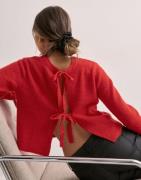 OBJECT - Rød - Objparvi Knit Cardigan Noos