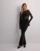 Nelly - Svart - Cute Lace Blouse Top