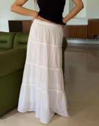 Nelly - Hvit - Long Summer Skirt