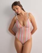 Malina - Multi/Mønstrete - Nerea fine knitted swimsuit