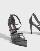 Nelly - Grå - Strappy Pointy Heel