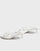 Nelly - Hvit - Thin Bow Heel
