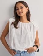Vero Moda - Hvit - Vmsimone O-Neck Ballon Top Jrs Exp