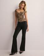 True Religion - Svart - Joey Low Rise Flare