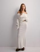 Nelly - Hvit - Slouchy Rib Knit Skirt