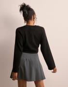 Only - Grå - Onlevin Life Hw Pleat Skirt Cc Tlr