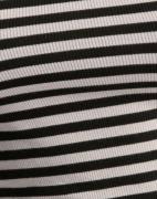 Only - Rutete/Stripete - Onlbelia S/L Crop Top Jrs Noos