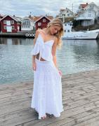 Neo Noir - Hvit - Felicia S Voile Skirt