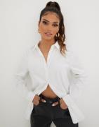 OBJECT - Hvit - Objroxa L/S Loose Shirt Noos