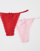 Nelly - Rød - Loveable 2-Pack Thong