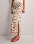 Pieces - Multi/Mønstrete - Pcnya Hw Long Slit Skirt Bc
