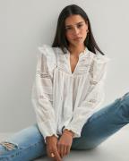Neo Noir - Hvit - Mauri S Voile Blouse