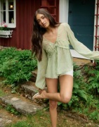 Nelly - Grønn - Effortless Crincle Blouse