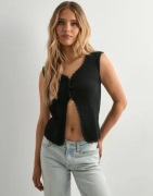 Pieces - Svart - Pctirade Sl Vest Bc