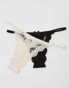 Nelly - Svart - Adorable 2-Pack Thong