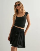 Only - Svart - Onlibiza Life Short Skirt Wvn Noos