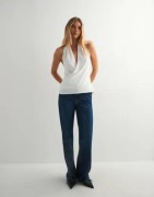 Nelly - Hvit - Halterneck Top