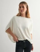 Nelly - Hvit - Soft Luxe Oversized Sweater