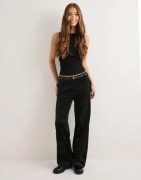 Only - Svart - Onlkayle-Elsy Straight Velvet Pant