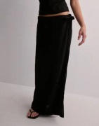 JJXX - Svart - Jxocean Linen Blend Wrap Skirt Wvn