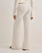Nelly - Hvit - Crochet Low Waist Pants