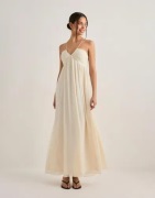 Nelly - Beige - Ruched Detail Dress