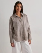 Only - Rutete/Stripete - Onloregon Nano Ls Shirt Wvn