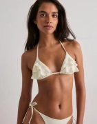 Nelly - Hvit - Flounce Bikini Triangle