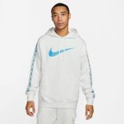 Nike Hettegenser NSW Sportswear Repeat Fleece - Hvit/Blå
