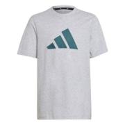 adidas T-Skjorte Future Icons 3-Stripes - Grå/Grønn Barn