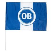 Odense Boldklub Mini Flagg 35x50cm - Blå/Hvit