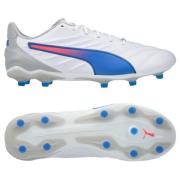 PUMA King Pro FG/AG Formula - Hvit/Blå/Flat Light Gray Dame