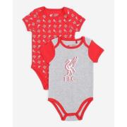 Liverpool Baby Onesies Liverbird - Grå/Rød