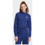 Adidas Essentials Color Pop French Terry Crop Quarter-Zip Track Jacket