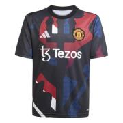 Manchester United Trenings T-Skjorte Pre Match - Svart/Mufc Rød/Off Wh...